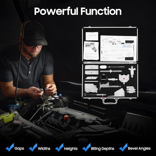 Welding Gauge Tool Inspection Kit, 13 PCS Combination Welding Measurement Toolbox Set, Stainless Steel Case Box Type Weld Inspection Mirror Tool, Welding Measure Gauge Combine Kit - Image 7