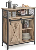VASAGLE Buffet Cabinet, Coffee Bar with 1 Sliding Barn Door by VASAGLEbySONGMICSHOME