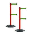 Montour Line MSR630D Set of 2 Retractable Belt Barrier Stanchion, Heavy-Duty by Montour+Line