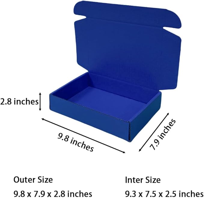 30 Pcs 9.8 x 7.9 x 2.8 inches Shipping Boxes - Image 2