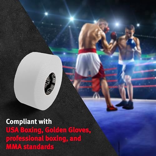 Ringside 1” Athletic Trainers Tape, 15 Rolls, Adhesive Cotton, White - Image 5