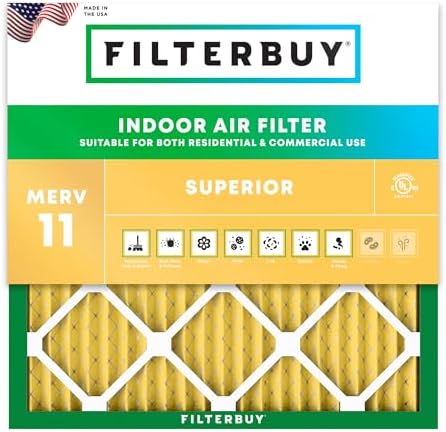 Filterbuy 30x30x1 Air Filter MERV 11 Pet & Allergy Defense (1-Pack) by Filterbuy