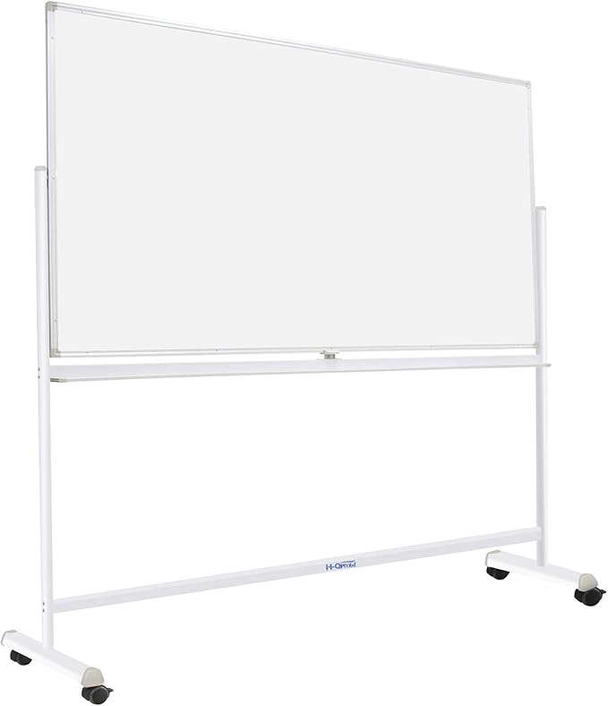 H-Qprobd Mobile Whiteboard 72"x40" Magnetic Dry Erase Board by H-Qprobd