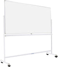 H-Qprobd Mobile Whiteboard 72"x40" Magnetic Dry Erase Board by H-Qprobd