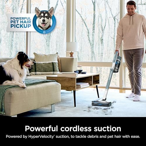 Shark PowerPro Plus Cordless Stick Vacuum, Pure Water, IZ377H - Image 2
