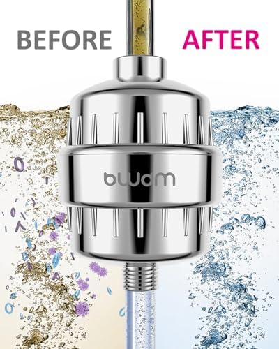 Enhanced Formula Multi-Stage Shower Filter - Shower Head Filter - Hard Water Filter, Remove Chlorine Heavy Metals and Other Sediments, Reduces Dry Itchy Skin, Dandruff (Upgrade Formula) - Image 2