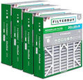 Filterbuy 20x25x6 Air Filter MERV 8 Dust & Allergy Defense (4-Pack) by Filterbuy