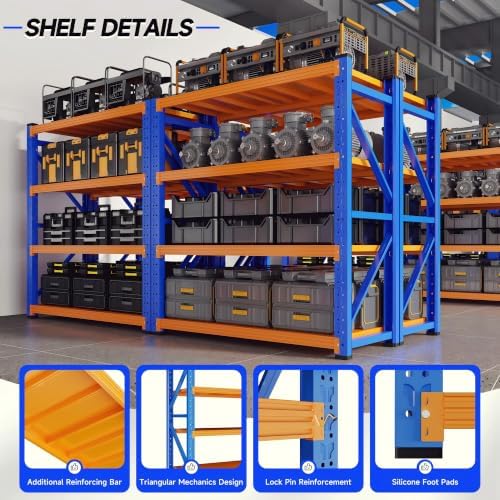 Heavy‑Duty Metal Garage Shelving Unit, 3000 LBS Total Load Capacity - Image 4
