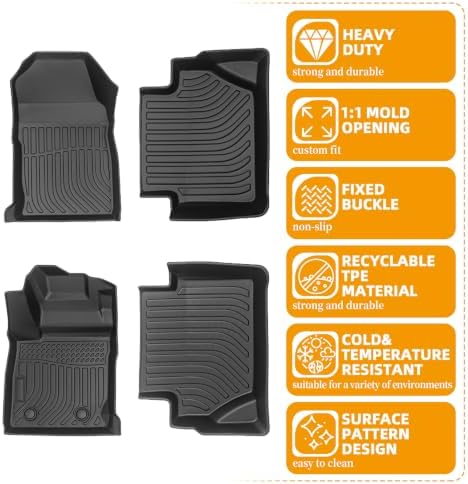 Floor Mats for Ford Fiesta 2014-2019,Fiesta TPE Floor Mats - Image 6
