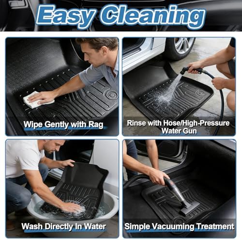 Joruoo-Floor Mats & Cargo Liner for 2023-2025 2026 Kia Sportage Hybrid, All-Weather Heavy Duty TPE Floor Liners Full Coverage Automotive for Sportage Accessories - Image 7