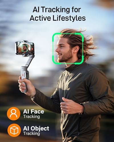 hohem iSteady X3 SE Foldable Phone Gimbal with Detachable Remote, Gray - Image 3