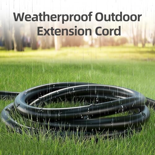 TiFFCOFiO Indoor Outdoor Extension Cord Waterproof, 6 Feet 3 Prong Power Cord for Home and Garden, 16 AWG, 13A/1625W, ETL Listed, 2 Packs - Image 2