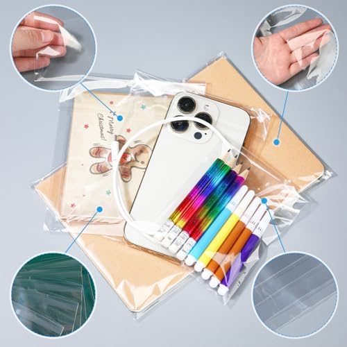 Kosiz 600 Pcs Cello Bags, 3.5'' X 5'', 4'' X 6'', 5'' X 6.6'', 6'' X 9'' - Image 4