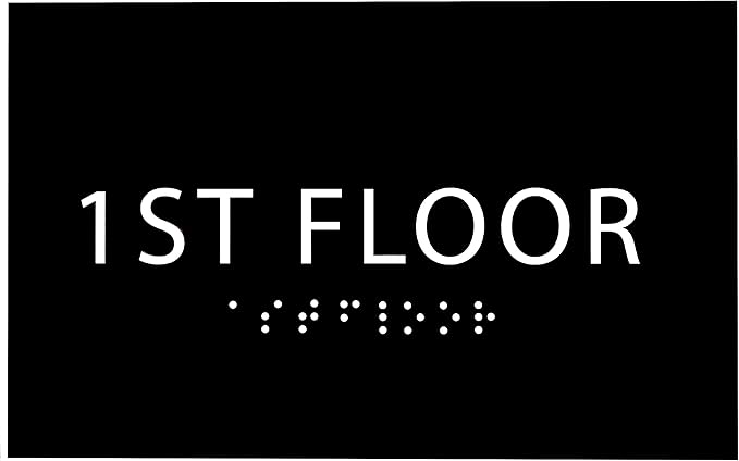 6" X4" 1st Floor Sign by ADACentralSigns