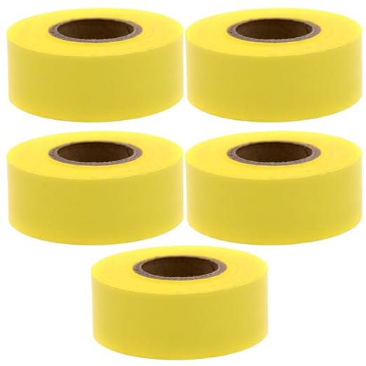 ChromaLabel 1 Inch Colored Tape, Clean Remove Yellow Tape by ChromaLabel