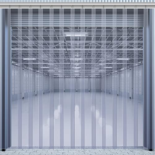 Juexica 142 X 118 Inch Clear Freezer Door Curtain Plastic Strips by Juexica