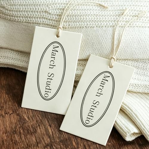 50-500pcs Custom Hang Tags,Personalized Cardstock Tags with Your Logo Text Image, Various Shapes and Size,Fully Customizable Hang Tag for Clothing,Small Business, Handmade Items, Favors, Gifts - Image 4