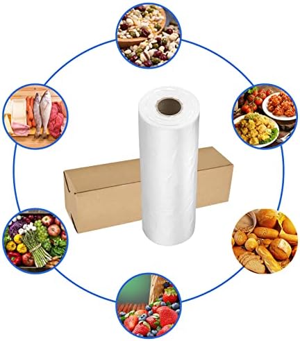12x16 Plastic Produce Bags on a Roll - Clear Plastic Bags for Food, Vegetable, Fruits, Bread, Pet Bags and Grocery Clear Bag- 350 Bags/roll (1 Roll) - Image 5