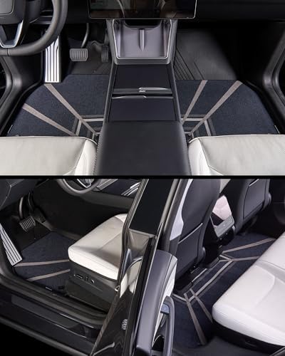 3W Tesla Model Y 2025 2026 Juniper 9PCS Floor Mats, Full Set with Carpets - Image 3