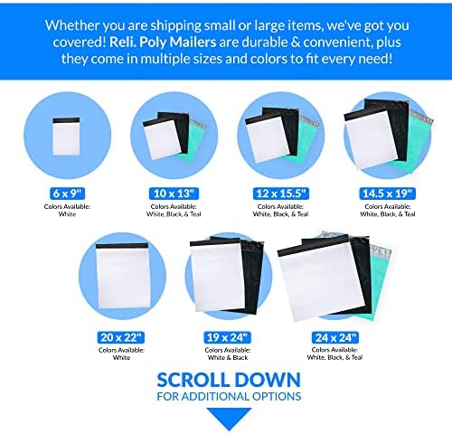 Reli. (125 Pcs) Poly Mailers 19x24", White | Self Sealing - Image 6