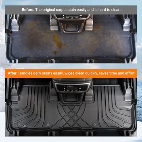 powoq Floor Mats Cargo Mat Compatible with 2014-2019 Toyota Highlander - Image 3