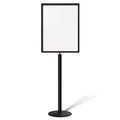 Floor Standing Sign Frame with Steel Low Profile Base, 22 inches by 28 inches by Trafford+Industrial