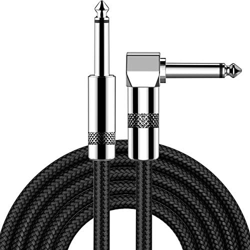 New Bee Guitar Cable 15ft Electric Instrument Cable Bass AMP Cord 1/4 Right to Straight for Electric Guitar, Bass Guitar, Electric Mandolin, Pro Audio by NewBee