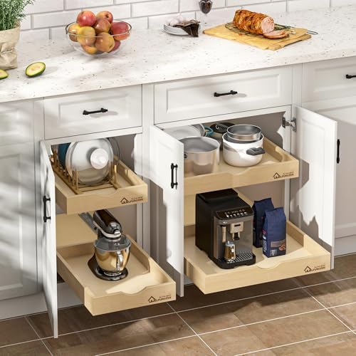 WelFurGeer Soft Close Pull Out Drawers for Cabinets, 23" W x 21" D Pull Out Cabinet Drawer with Heavy Duty Slides, Pull Out Cabinet Organizer, Cabinet Pull Out Shelves, Pull-Out Home Organizers - Image 2