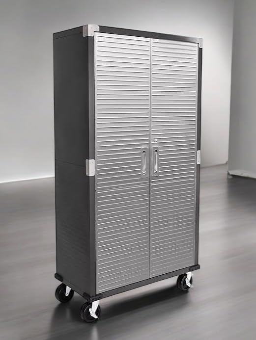 Heavy Duty Storage Solid Stainless Steel Cabinet by Unknown