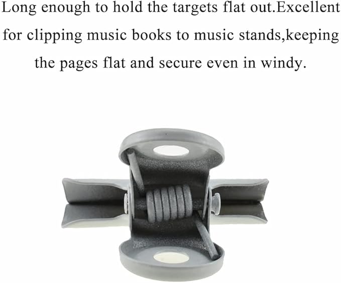 HAHIYO 1.25inch White Bulldog Clips Metal File Hinge Binder Clips Clamps Save - Image 4