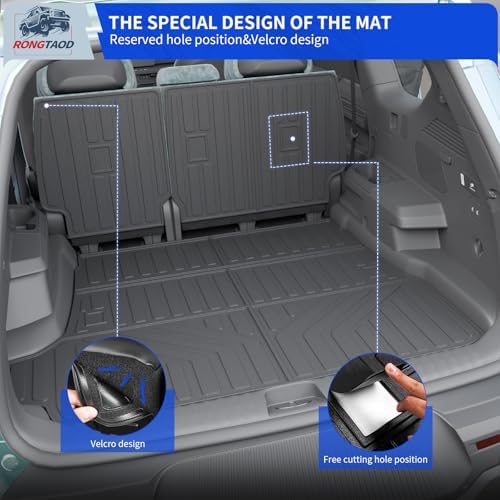 Rongtaod Cargo Mat & Backrest Mats for 2025 2026 Toyota 4Runner Gas 5 Seats - Image 5