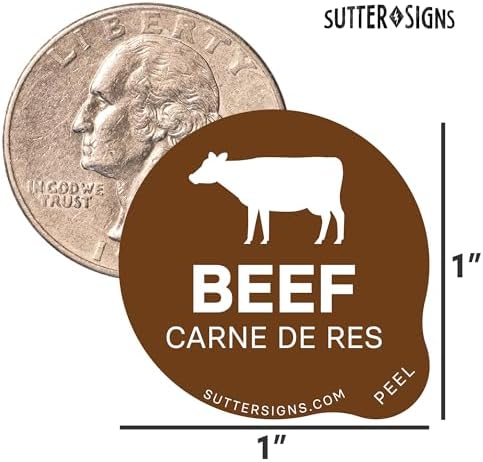 Beef Food Labels 500 pcs - Image 2