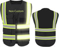 YOWESHOP High Reflective Visibility Safety Vest Custom Your Logo Safety Workwear by YOWESHOP