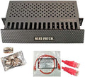 Neat Patch 2U Cable Management Kit - 5 Packs w/ 240 CAT6 Patch Cables (2FT Red) by Electriduct