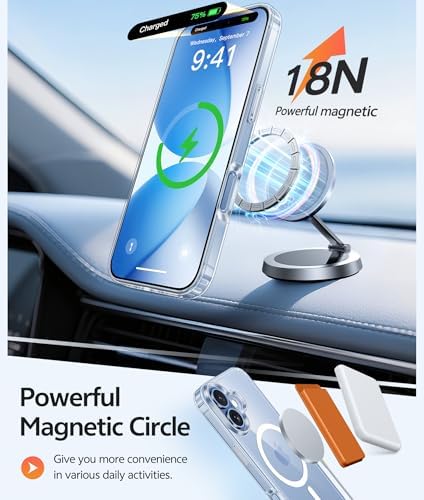 FNTCASE for iPhone 17 Case, Compatible with Magsafe, Glass Screen Protector - Image 3