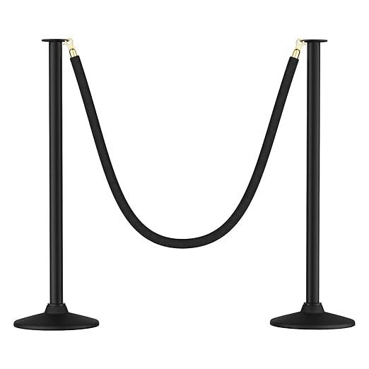 RoadHero Plastic Stanchion Post, Ropes Safety Barriers by RoadHeroUS