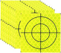 PATIKIL Survey Reflector Target Self-Adhesive Reflective Sheet Target Mark Tape, Suit for Ship Inspection by PATIKIL