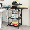 PUNCIA 3-Tier Movable Heat Press Stand with Vinyl Holder Folding Shelf by PUNCIA