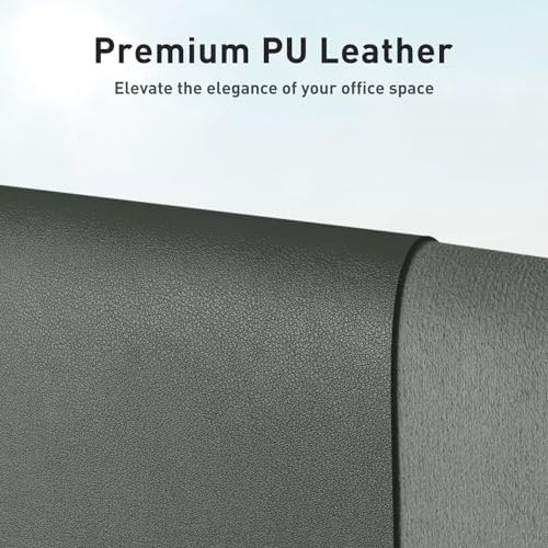 Aothia Leather Desk Pad Protector, Large Mouse Pad, Office Desk Mat, Non-Slip PU Leather Desk Blotter, Laptop Desk Pad, Waterproof Desk Writing Pad for Office and Home (Jungle Green, 23.6" x 13.7") - Image 2