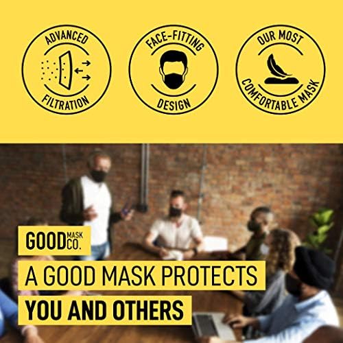 Good Mask Co. Good Comfort KN95, Disposable KN95, Folding, Comfortable, Bulk Face Masks (25 Pack of Masks, White) - Image 3
