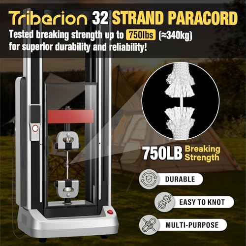 Paracord Rope 750 lb - 100ft 5/32" Parachute Cord 4MM 12-Strand para Cord - Heavy Duty Spool String for Survival,Camping Gear, Survival Bracelet, Clothesline - White - Image 4
