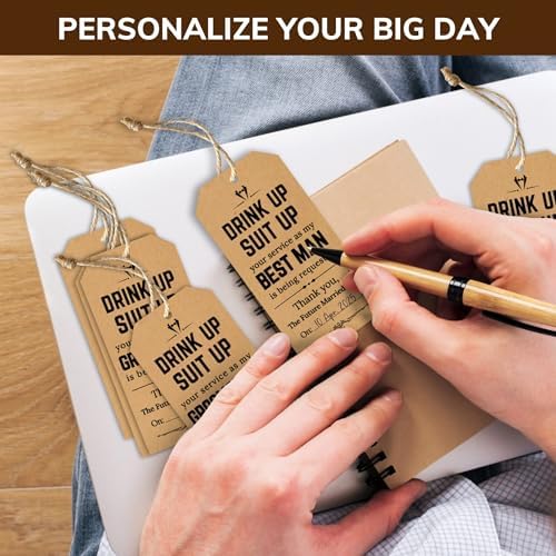 STOFINITY Groomsmen Proposal Tags, 8 Groomsman and 2 Best Man Cards - Image 3