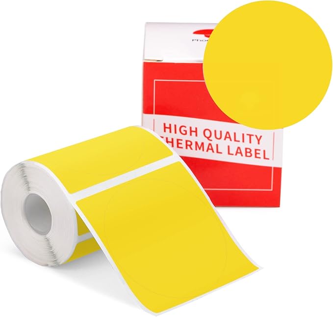 Phomemo Circle Labels for M110/M110S/M120/M200/M220 Label Maker, 1.96" x by Phomemo