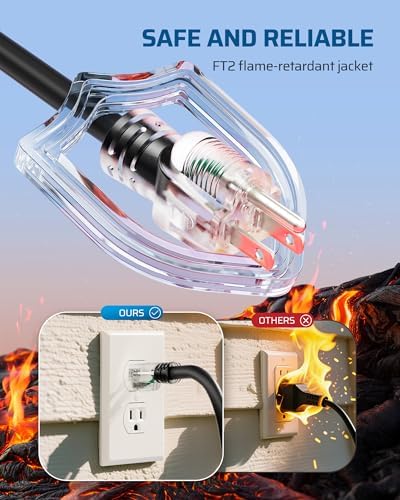 DEWENWILS 2FT 12/3 Extension Cord Splitter, STW 12/3C, ETL Listed, 3 Pack - Image 3