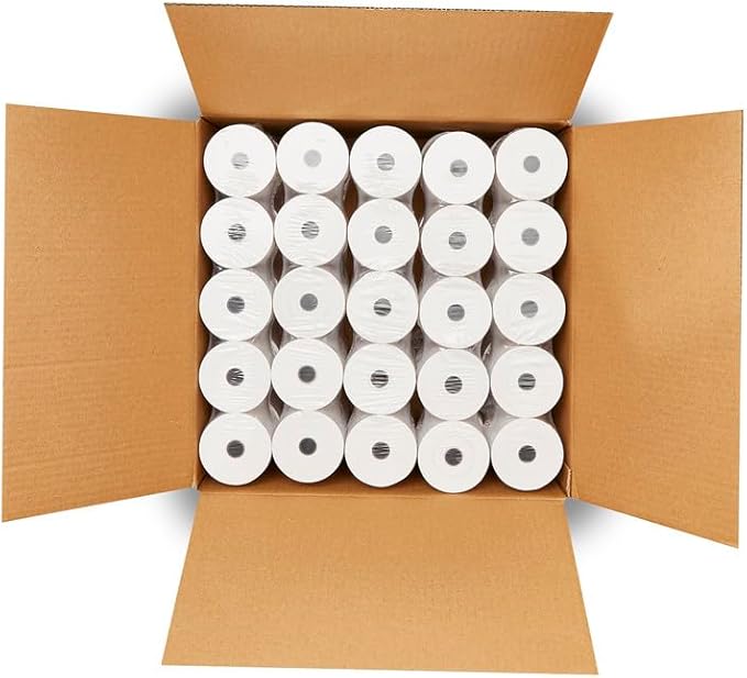 3-1/8" X 230' Cash Register Thermal Paper Case of 50 Rolls POS - Image 6