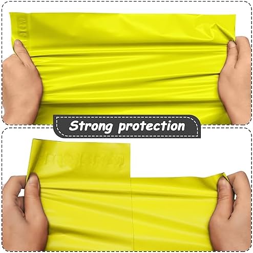 JinRuiKJ Poly Mailers 12x15.5 Inch, 50 Pcs Shipping Bags, Yellow - Image 4