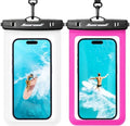 Hiearcool Waterproof Phone Pouch, Waterproof Phone Case, Clear&Bright Red by Hiearcool