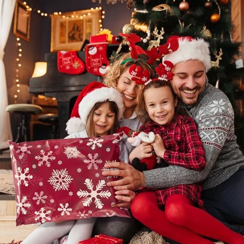 Fuxury Christmas Poly Mailers 14.5x19" 50Pcs,Large Shipping Bag for Clothes - Image 2