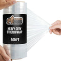 GORILLA GRIP 500% Stretch Film Heavy Duty Plastic, 500ft Shrink Wrap Roll 10" by GorillaGrip