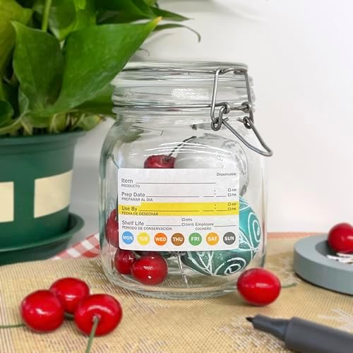 L Liked 500 Dissolvable Food Labels 2"x3" for Food Rotation - Image 6